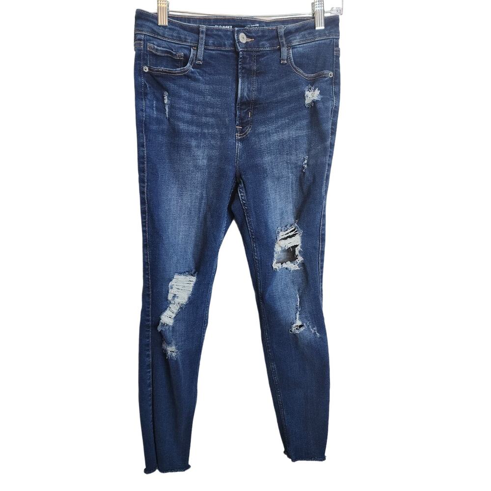 Old Navy Extra High Rise Rockstar Super Skinny Jeans, Size 6